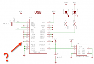 Arduino Nano USB detection problem schematics