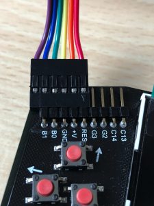 PICkit3 connection to Hackaday Badge