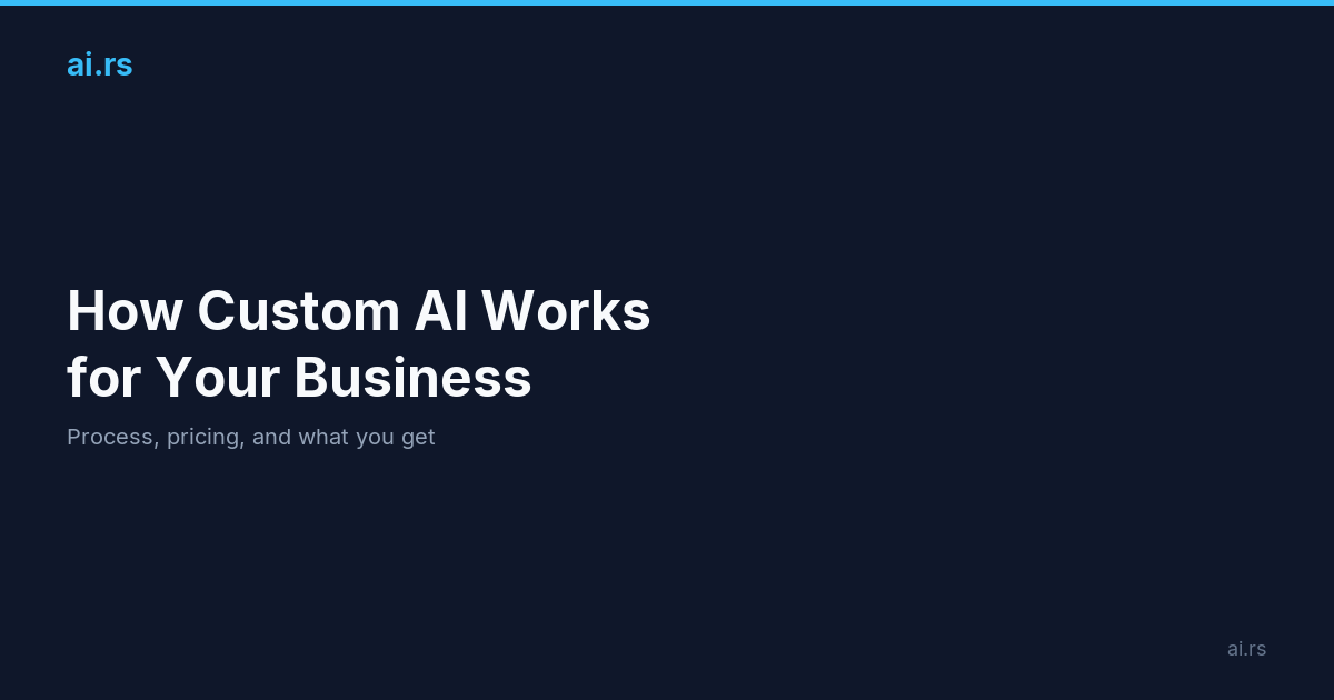 How It Works — ai.rs