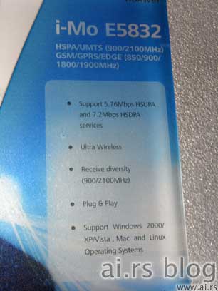 Huawei 3G AP, specification
