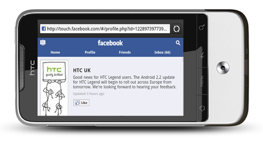 HTC Legend with Froyo
