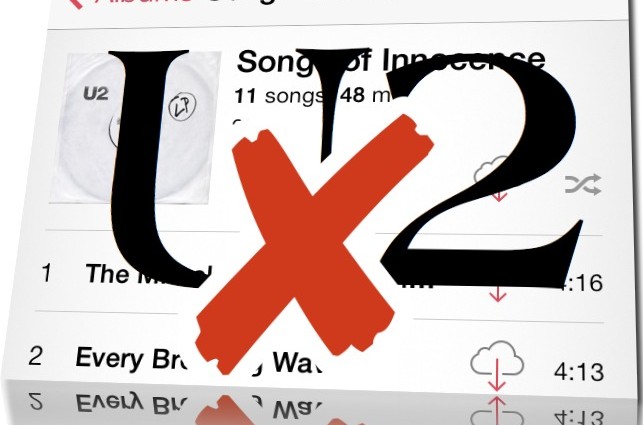 Remove U2 Album from iPhone or iPad