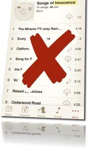 Remove U2 album from iTunes